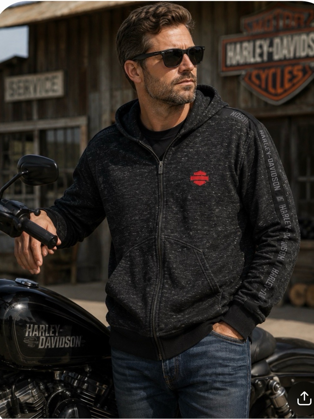 Harley Davidson XL full zip jacket